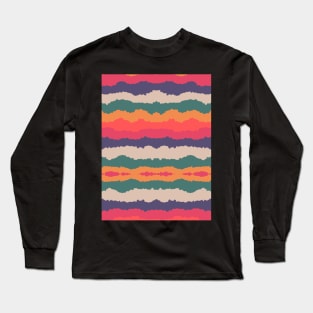 Colorful Liquid Repeated Pattern Long Sleeve T-Shirt